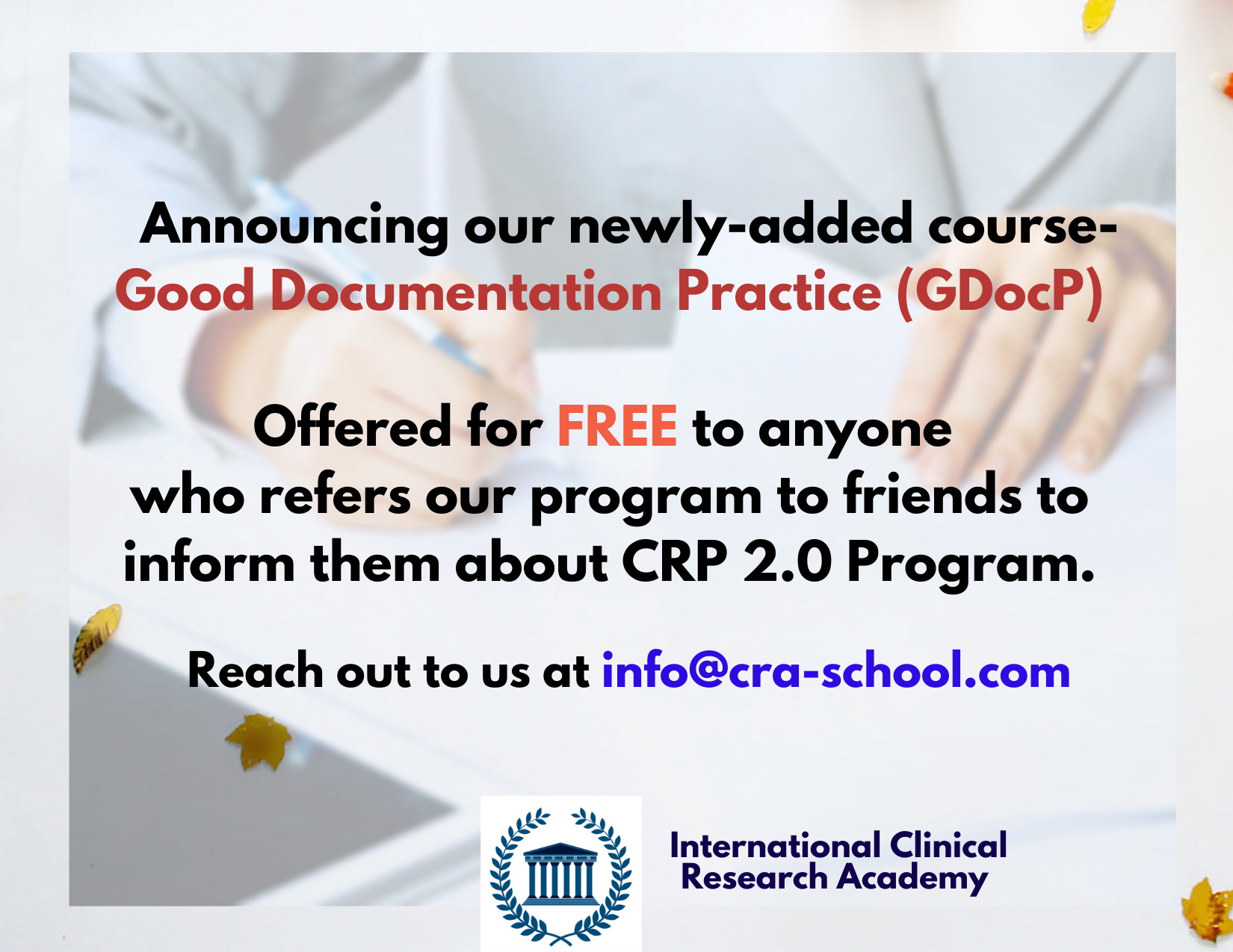 GDP course for free